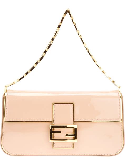 authentic fendi shoulder bag beige nude mercari|Fendi Shoulder Bags .